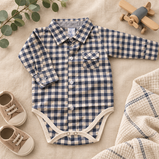 Body camisero manga larga para niño