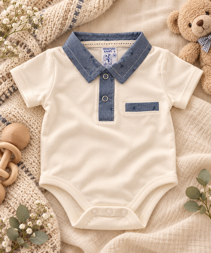 Body cuello polo para niño