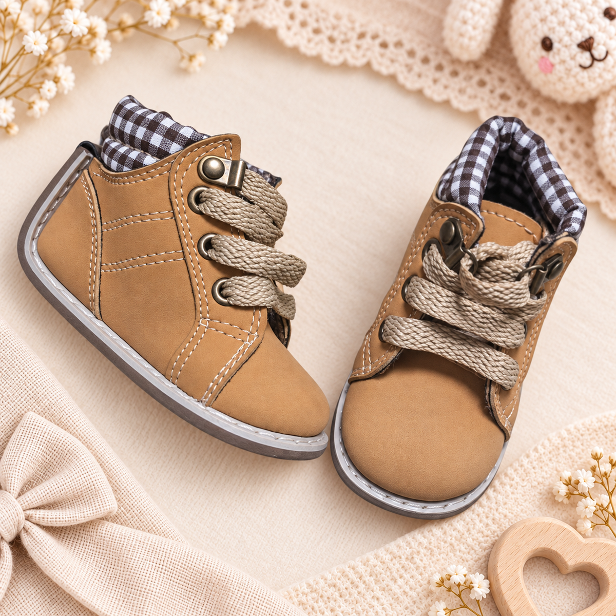 Zapatos no tuerce mostaza para niño