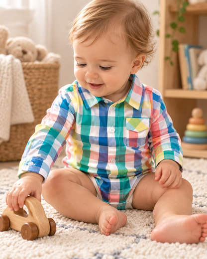 Body camisero manga larga para niño