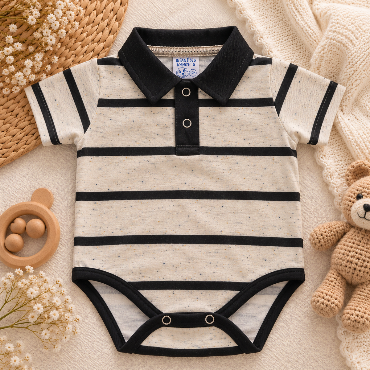 Body cuello polo para niño