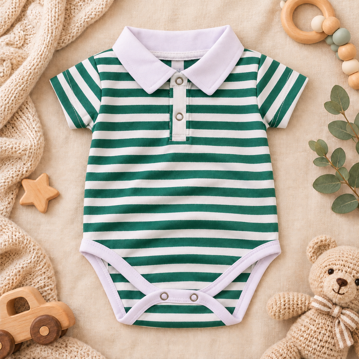 Body cuello polo para niño