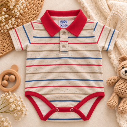 Body cuello polo para niño