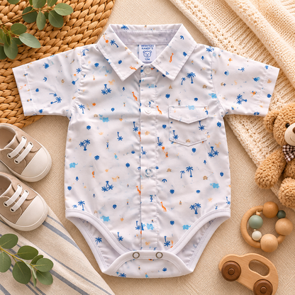 Body camisero manga corta para niño