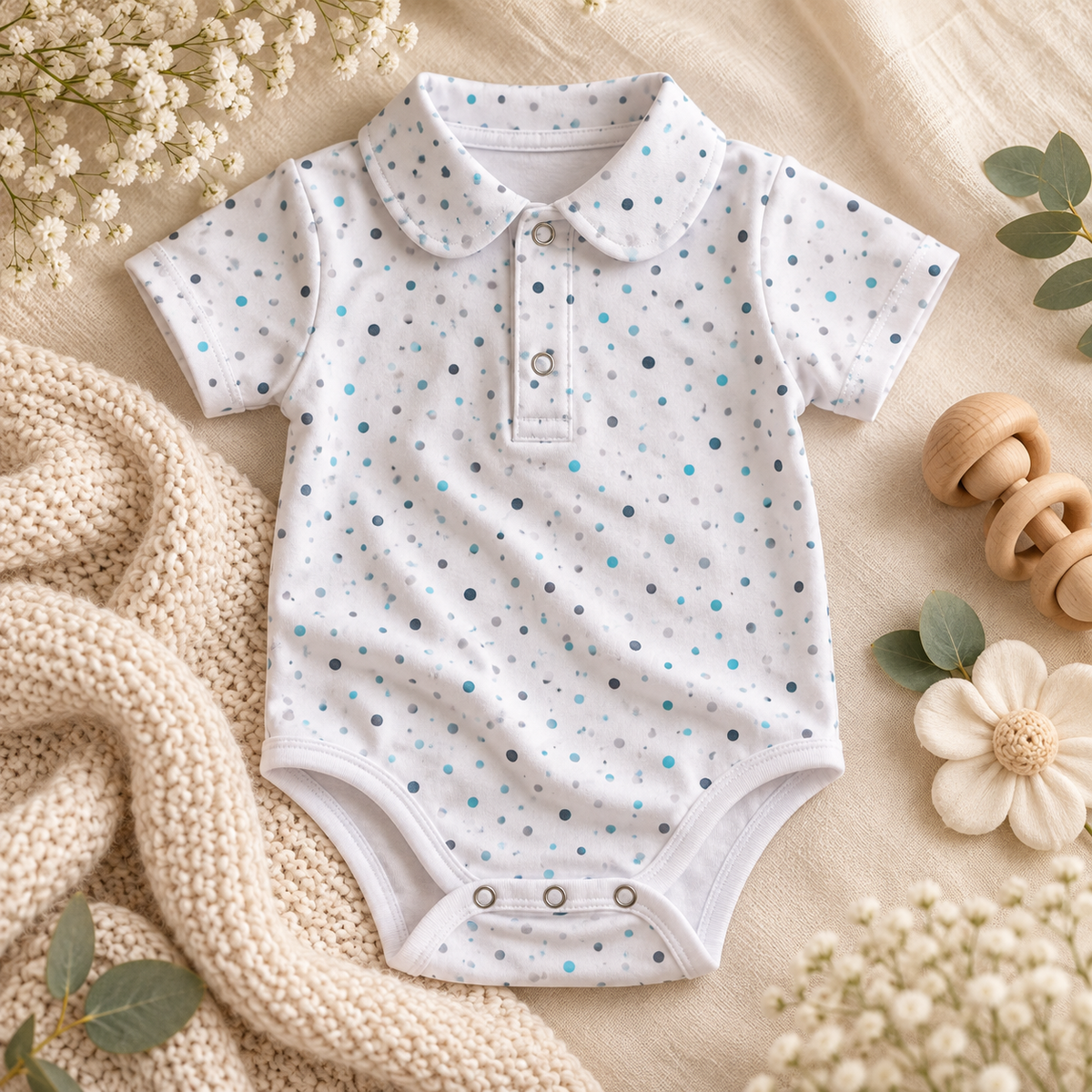 Body cuello bebé para niña