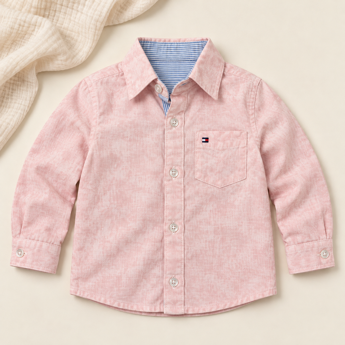 Camisas manga larga 100% algodón para niño
