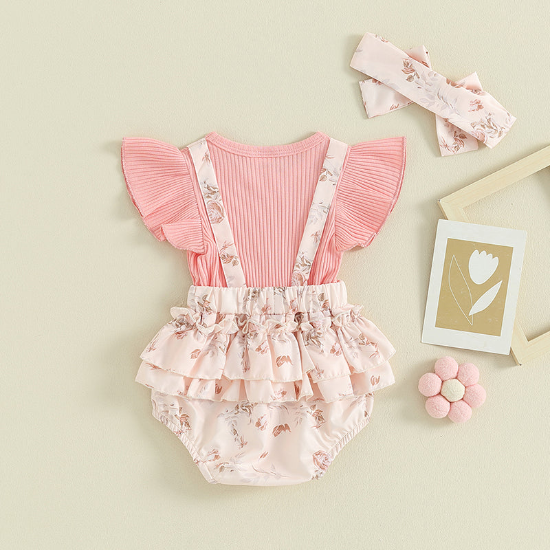 Body vestido estampado para bebé