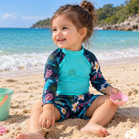 Traje de baño 2 piezas para bebés y niñas