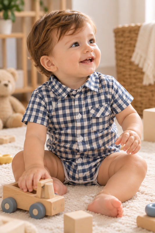Body camisero manga corta para niño
