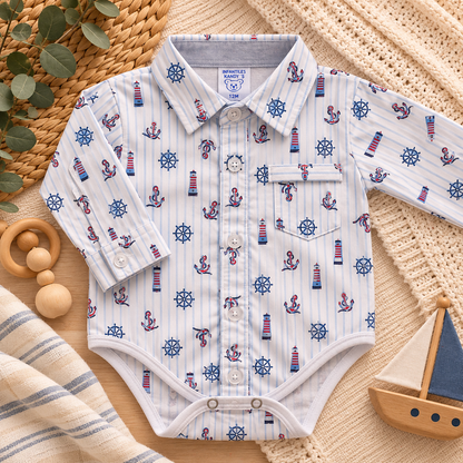 Body camisero manga larga para niño