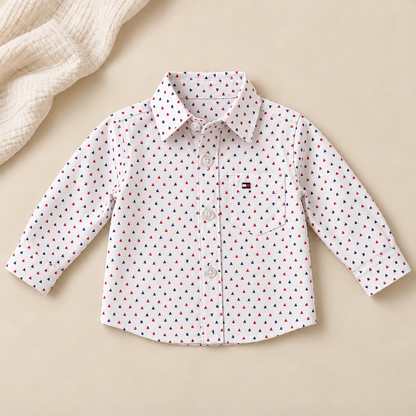 Camisas manga larga 100% algodón para niño