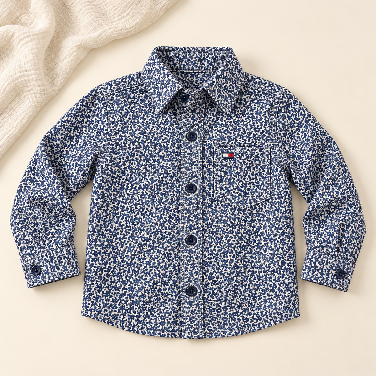 Camisas manga larga 100% algodón para niño