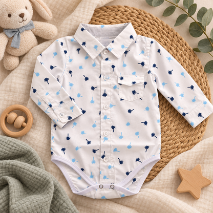 Body camisero manga larga para niño