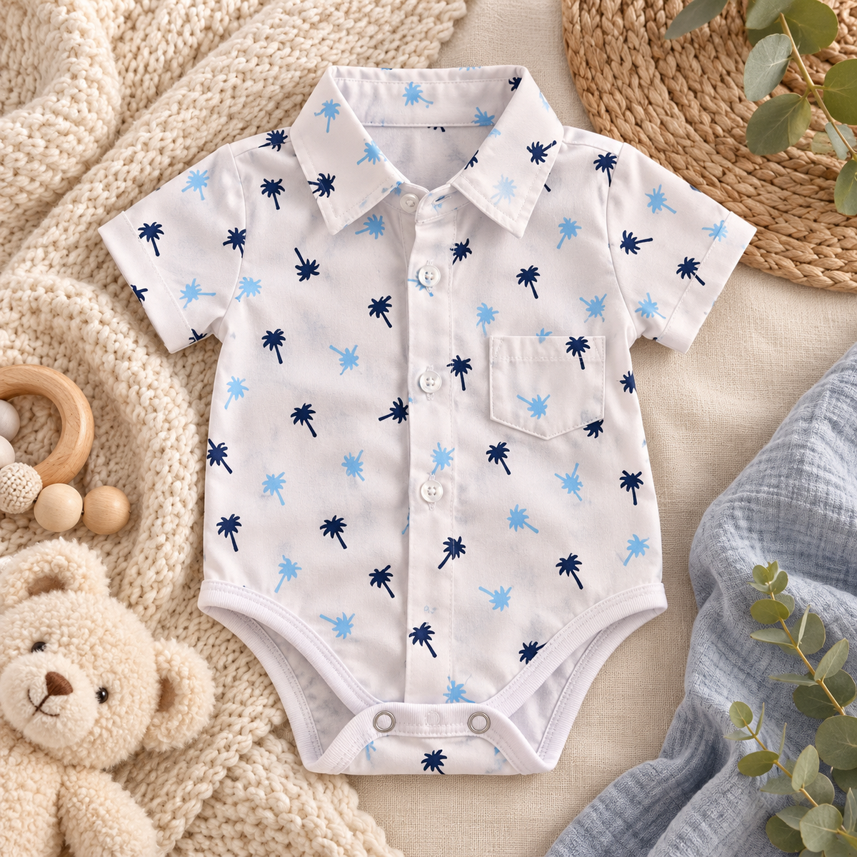 Body camisero manga corta para niño