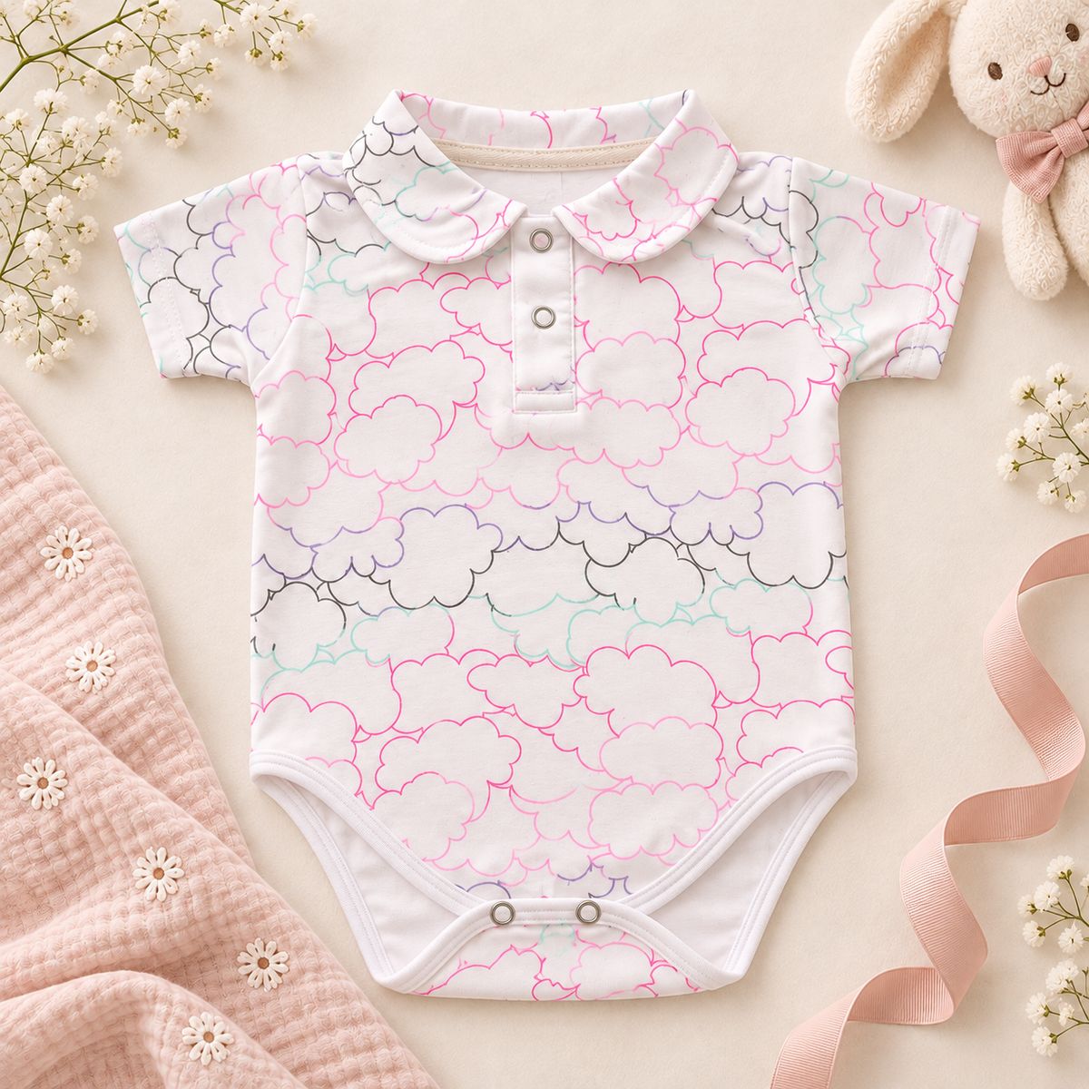 Body cuello bebé para niña