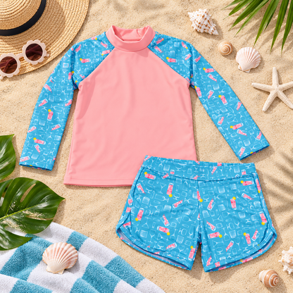 Traje de baño 2 piezas para bebés y niñas