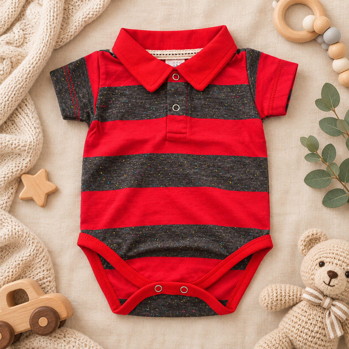 Body cuello polo para niño