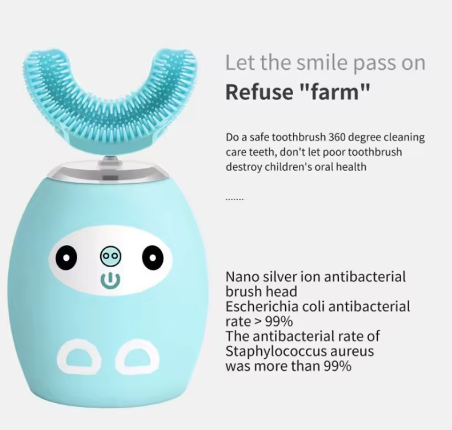 Cepillo Dental Lava Encias en U Eléctrico Recargable para niños