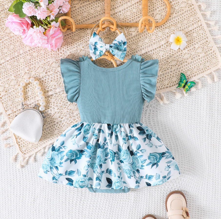 Body vestido para bebé - niña