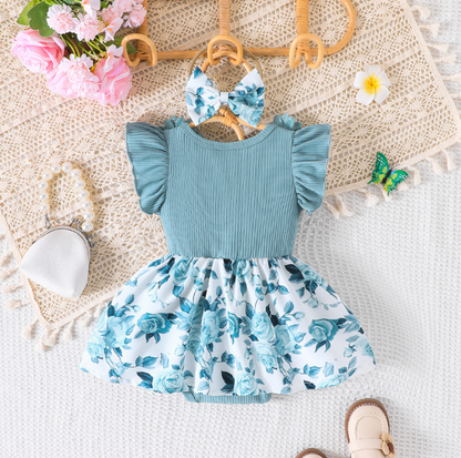 Body vestido para bebé - niña