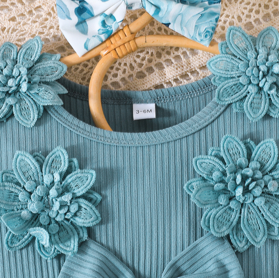 Body vestido para bebé - niña