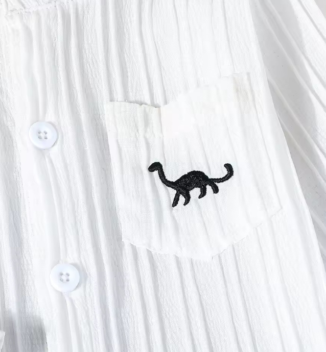 Conjunto camisa cuello neru para niño