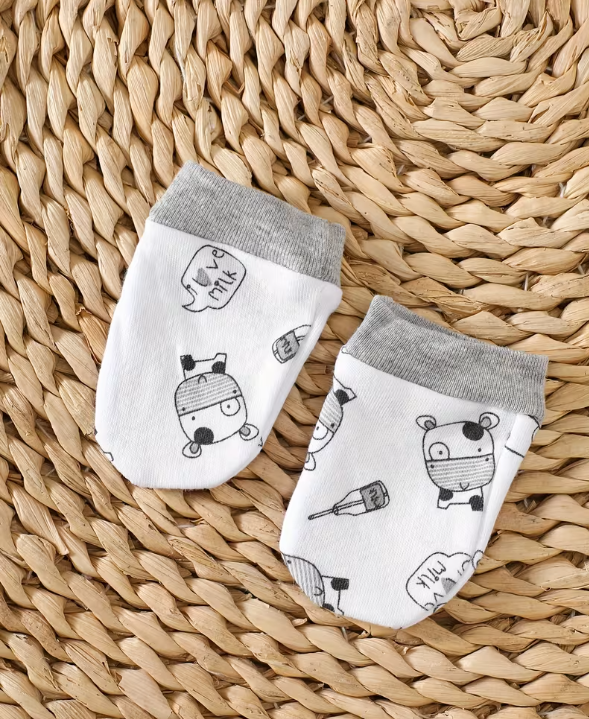 Primera muda 8 piezas estampada vaquita para bebé