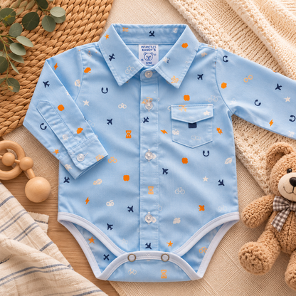 Body camisero manga larga para niño
