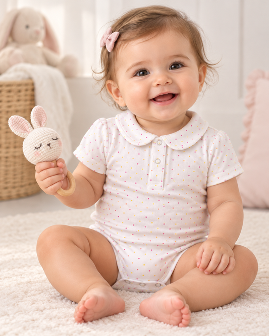 Body cuello bebé para niña