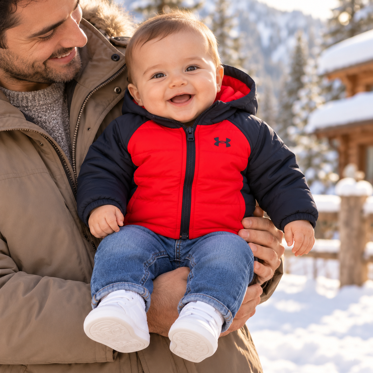 Chaqueta infantil impermeable con capota