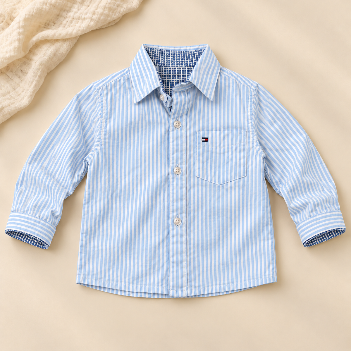 Camisas manga larga 100% algodón para niño