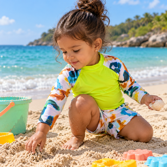 Traje de baño 2 piezas para bebés y niñas