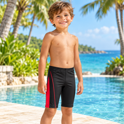 Pantaloneta larga de baño en licra para niños