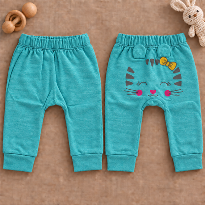 Jogger en algodón para bebé-niña