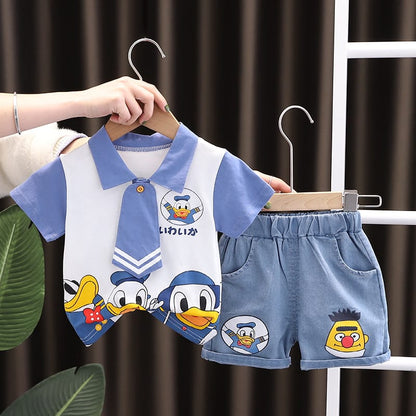 Conjunto de verano pato donald para niño