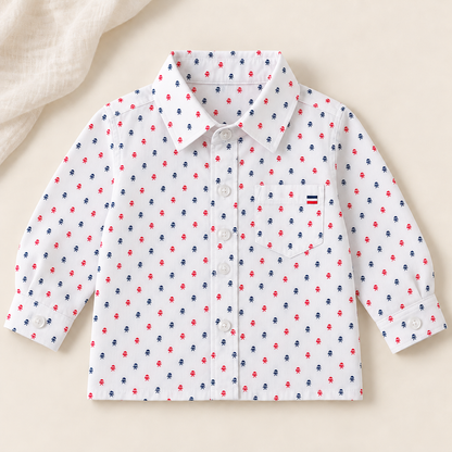 Camisas manga larga 100% algodón para niño