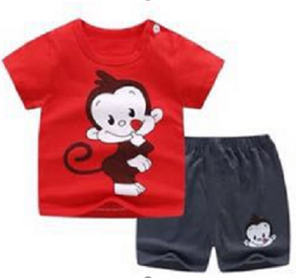Conjunto de verano multiusos dos piezas para niño